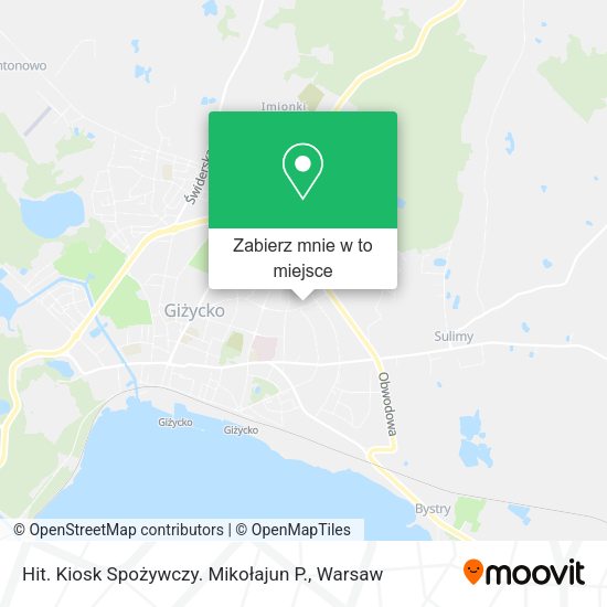 Mapa Hit. Kiosk Spożywczy. Mikołajun P.