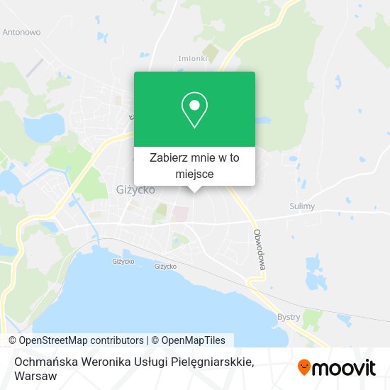 Mapa Ochmańska Weronika Usługi Pielęgniarskkie