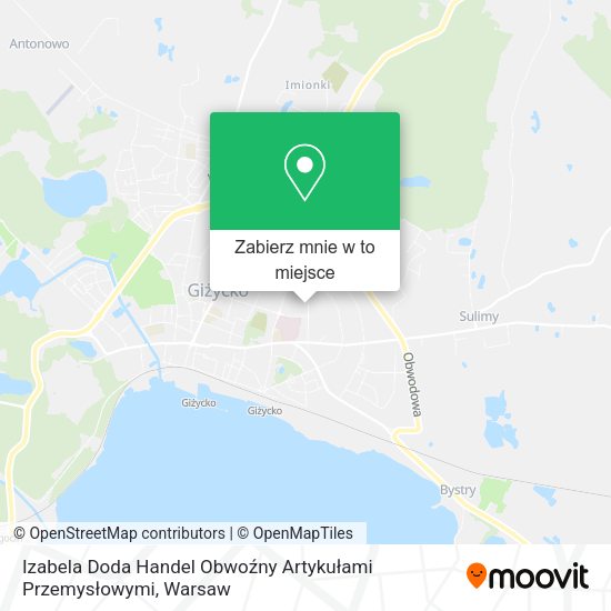 Mapa Izabela Doda Handel Obwoźny Artykułami Przemysłowymi