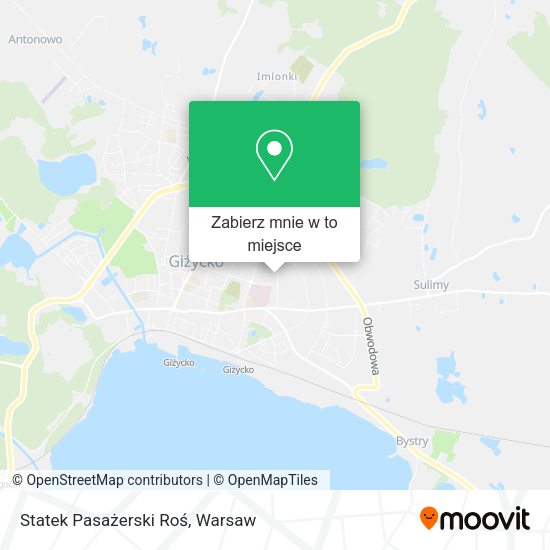 Mapa Statek Pasażerski Roś