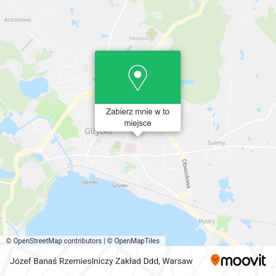 Mapa Józef Banaś Rzemieslniczy Zakład Ddd