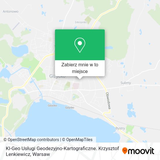 Mapa Kl-Geo Usługi Geodezyjno-Kartograficzne. Krzysztof Lenkiewicz