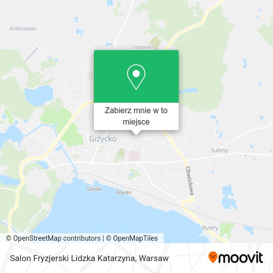 Mapa Salon Fryzjerski Lidzka Katarzyna