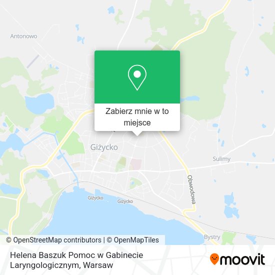 Mapa Helena Baszuk Pomoc w Gabinecie Laryngologicznym