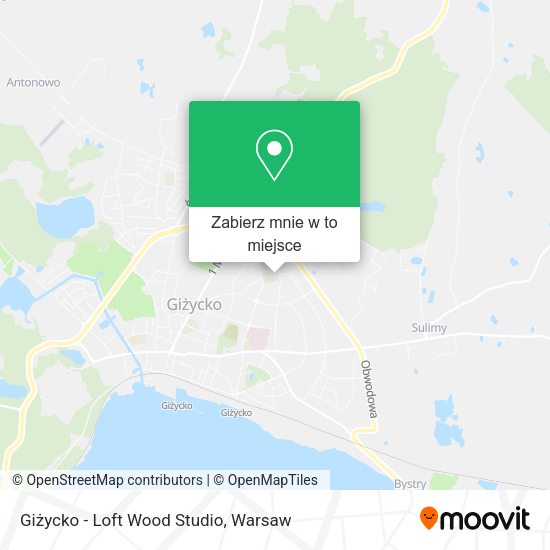 Mapa Giżycko - Loft Wood Studio