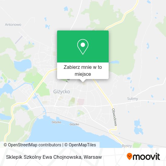 Mapa Sklepik Szkolny Ewa Chojnowska