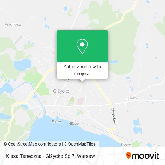 Mapa Klasa Taneczna - Giżycko Sp 7