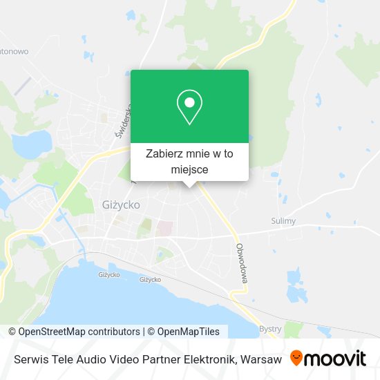 Mapa Serwis Tele Audio Video Partner Elektronik