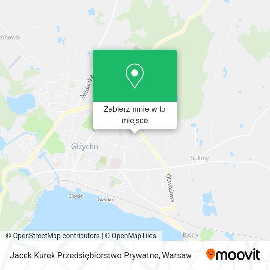 Mapa Jacek Kurek Przedsiębiorstwo Prywatne