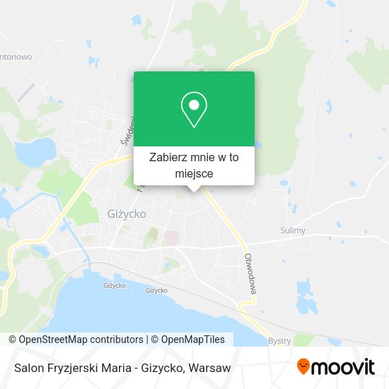 Mapa Salon Fryzjerski Maria - Gizycko