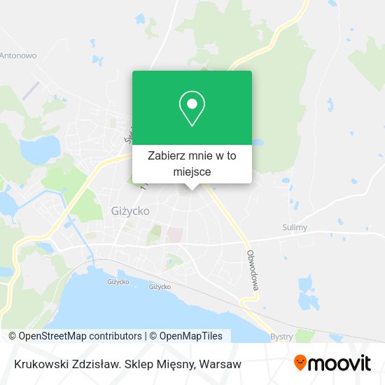 Mapa Krukowski Zdzisław. Sklep Mięsny