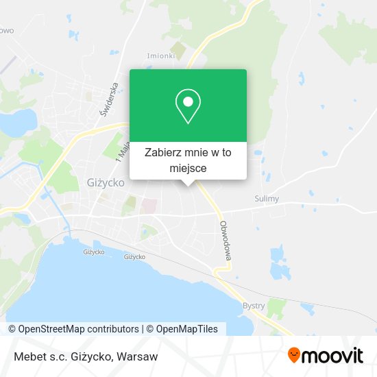 Mapa Mebet s.c. Giżycko