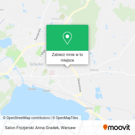 Mapa Salon Fryzjerski Anna Gradek