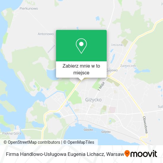 Mapa Firma Handlowo-Usługowa Eugenia Lichacz