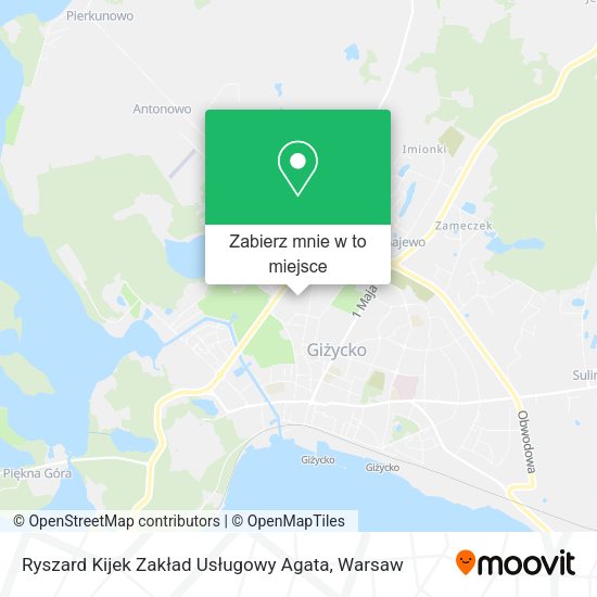 Mapa Ryszard Kijek Zakład Usługowy Agata