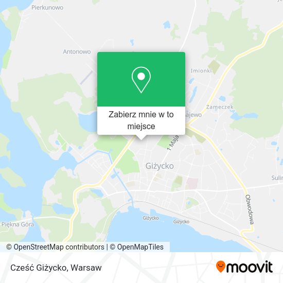 Mapa Cześć Giżycko