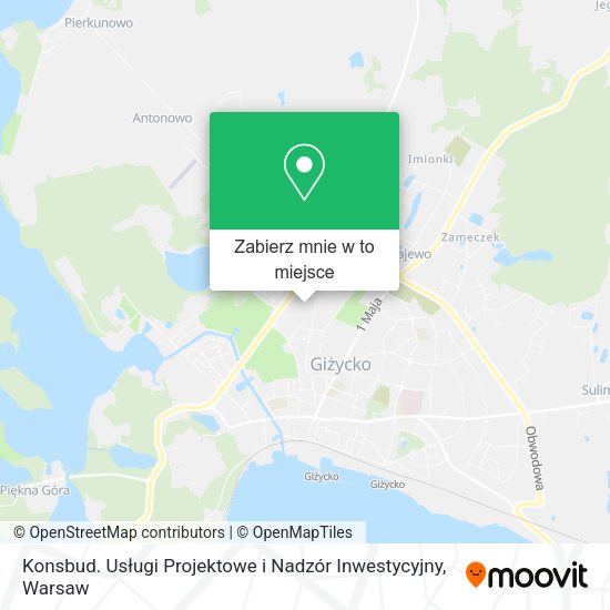 Mapa Konsbud. Usługi Projektowe i Nadzór Inwestycyjny