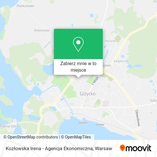 Mapa Kozłowska Irena - Agencja Ekonomiczna