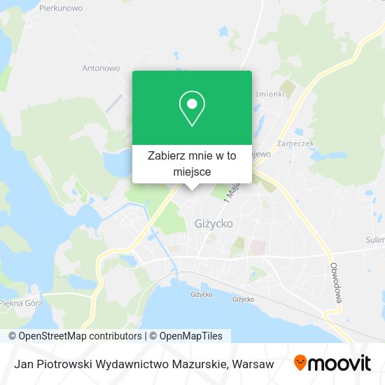 Mapa Jan Piotrowski Wydawnictwo Mazurskie