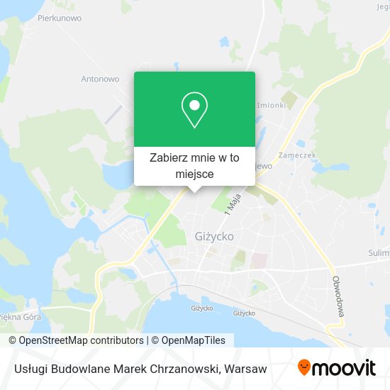 Mapa Usługi Budowlane Marek Chrzanowski