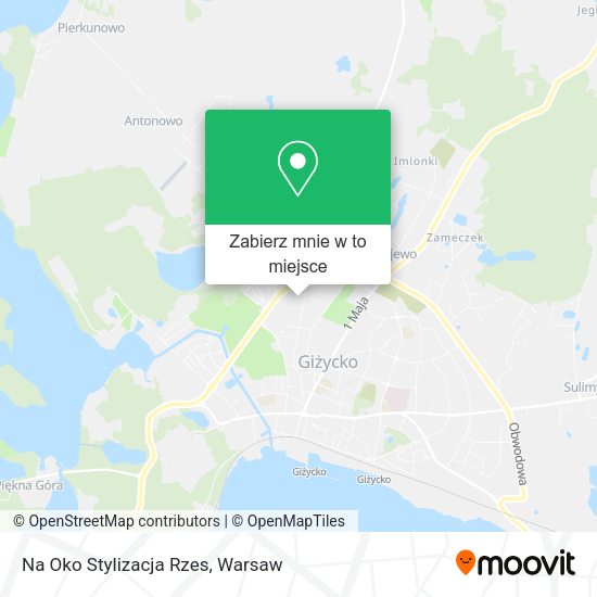 Mapa Na Oko Stylizacja Rzes