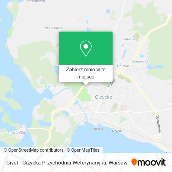 Mapa Givet - Giżycka Przychodnia Weterynaryjna