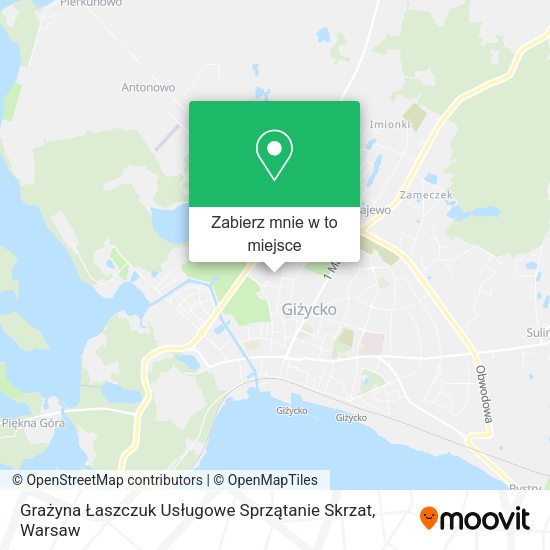 Mapa Grażyna Łaszczuk Usługowe Sprzątanie Skrzat