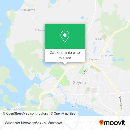 Mapa Wilanów Nowogródzka