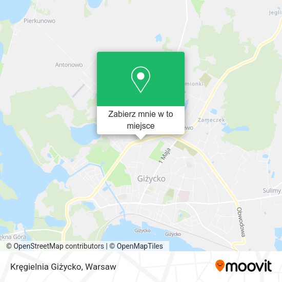 Mapa Kręgielnia Giżycko