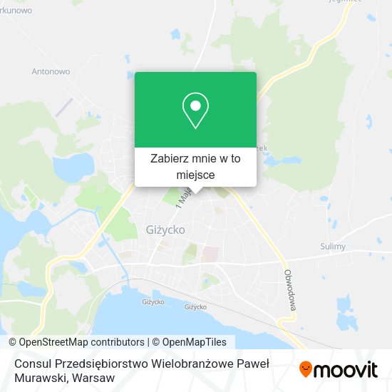 Mapa Consul Przedsiębiorstwo Wielobranżowe Paweł Murawski