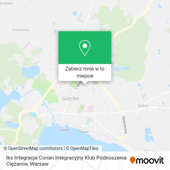 Mapa Iks Integracja Conan Integracyjny Klub Podnoszenia Ciężarów