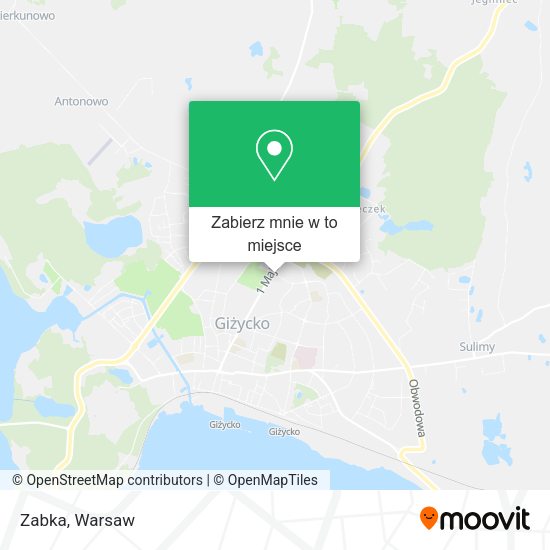 Mapa Zabka