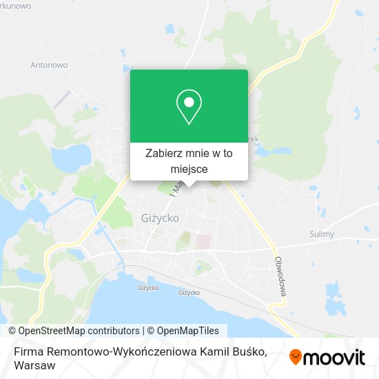 Mapa Firma Remontowo-Wykończeniowa Kamil Buśko