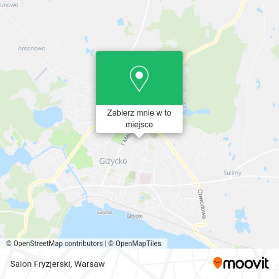 Mapa Salon Fryzjerski