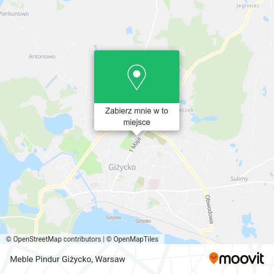 Mapa Meble Pindur Giżycko