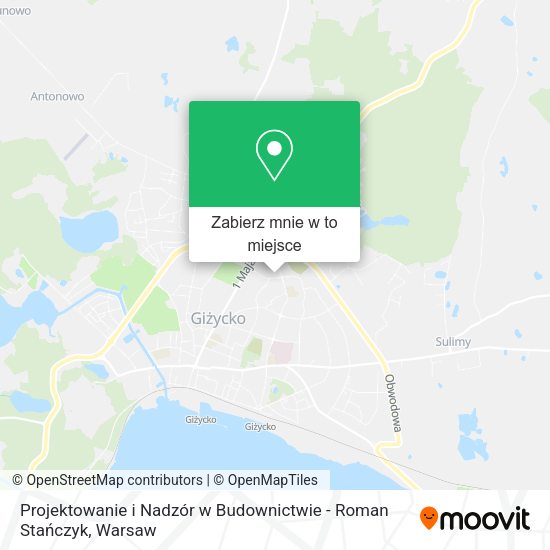 Mapa Projektowanie i Nadzór w Budownictwie - Roman Stańczyk