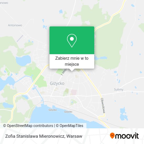 Mapa Zofia Stanislawa Mieronowicz