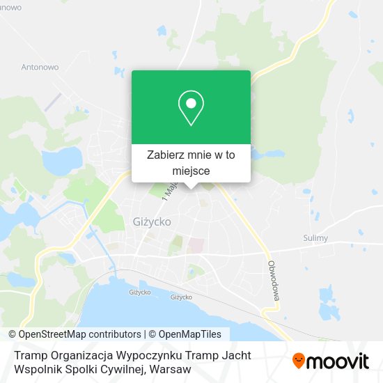 Mapa Tramp Organizacja Wypoczynku Tramp Jacht Wspolnik Spolki Cywilnej