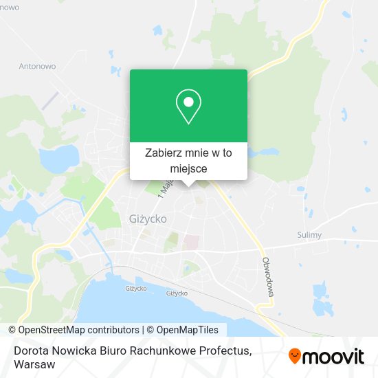 Mapa Dorota Nowicka Biuro Rachunkowe Profectus