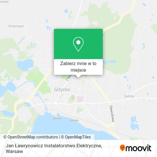 Mapa Jan Ławrynowicz Instalatorstwo Elektryczne