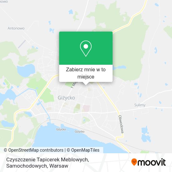 Mapa Czyszczenie Tapicerek Meblowych, Samochodowych