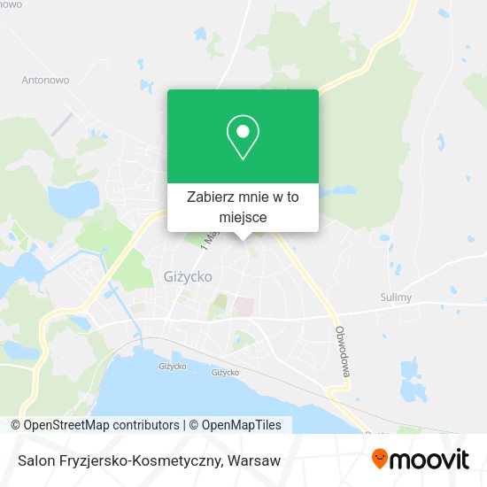 Mapa Salon Fryzjersko-Kosmetyczny