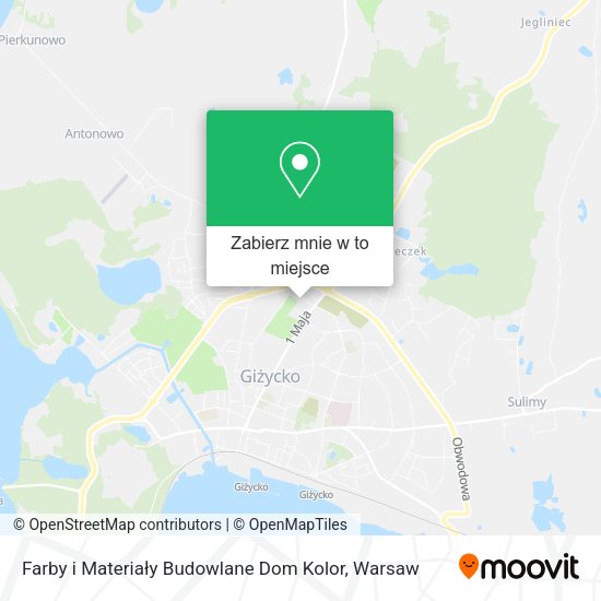 Mapa Farby i Materiały Budowlane Dom Kolor