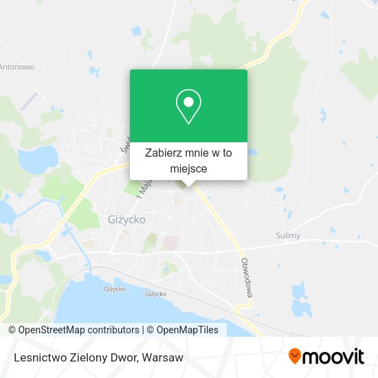 Mapa Lesnictwo Zielony Dwor