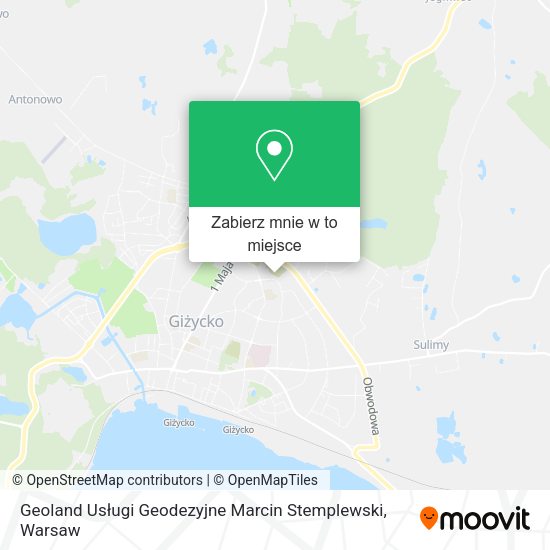 Mapa Geoland Usługi Geodezyjne Marcin Stemplewski