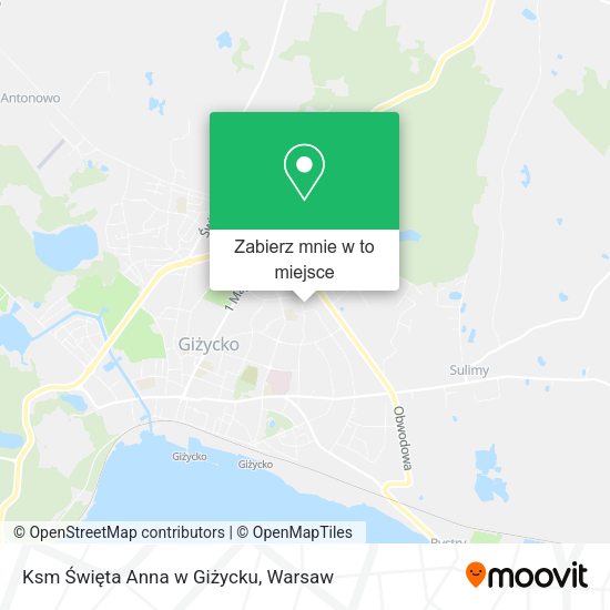 Mapa Ksm Święta Anna w Giżycku