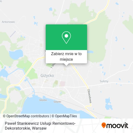 Mapa Paweł Stankiewicz Usługi Remontowo-Dekoratorskie