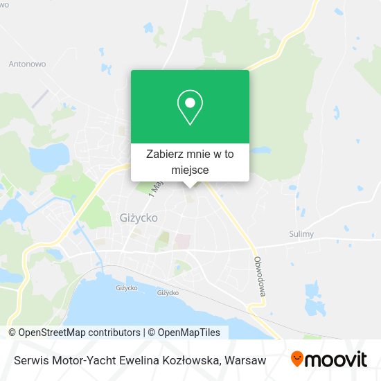 Mapa Serwis Motor-Yacht Ewelina Kozłowska