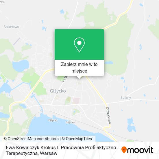 Mapa Ewa Kowalczyk Krokus II Pracownia Profilaktyczno Terapeutyczna