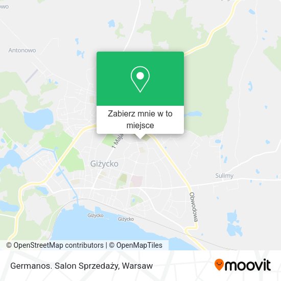 Mapa Germanos. Salon Sprzedaży